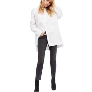 FREE PEOPLE Clean Girlfriend High Waist Jeans